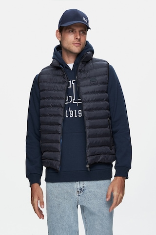 Blume Lacivert Fermuarlı Ve Cepli Polyester Standard Fit Erkek Yelek Lacivert