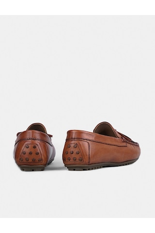 Cabani Erkek Hakiki Deri Taba Loafer Ayakkabı Taba