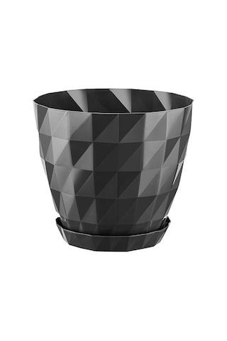 Modular Square Saksı - 3.25 Lt Siyah Dekoratif Saksı