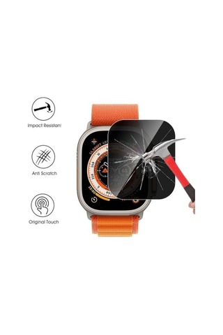 Ultra 2 49 Mm İle Uyumlu Hayalet Ekran Koruyucu 2 Adet Anti-spy Gizlilik Önleyici