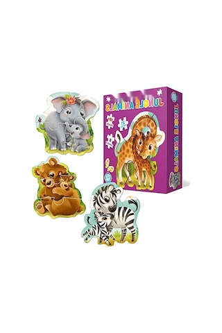 Eğlenceli Puzzle - Orman Hayvanları