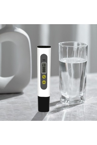 Trendooze Homyl Ev Su Sayacı Test Cihazı Lcd Ekran, İç Mekan Kullanımı Siyah