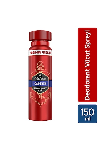 Old Spice Captain Erkek Sprey Vücut Deodorantı 150 ML