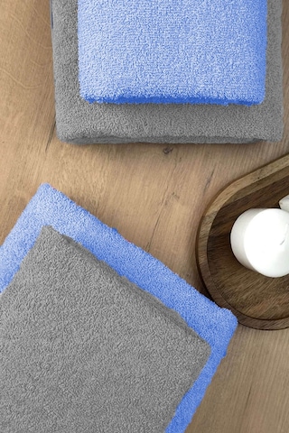 4 Lü Banyo Havlusu Takımı Soft Büyük Havlulu Pamuklu Havlu Seti 90x150 Cm Gri 001