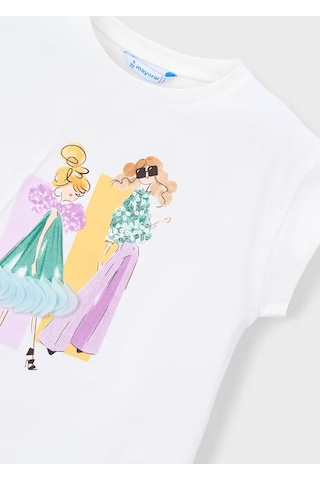 Mayoral Kız Çocuk T-shirt 3005 Lila