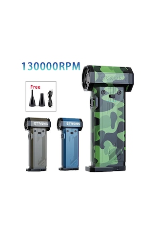 Elektrikli Hava Turbo Fan Taşınabilir Turbo Jet Fan 130000rpm El Fırçasız Motor Turuncu