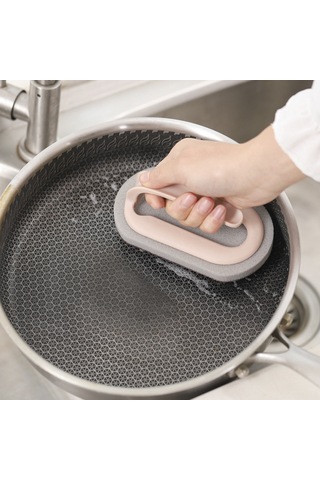 Ranyeek Pembe Emery Spons Temizleyici - Kireç, Pas Ve Kok Artıkları Kaldırıcı, Islak/kuru Kullanım, Mutfak Ve Banyo İçin Çok Amaçlı Temizlik Aracı