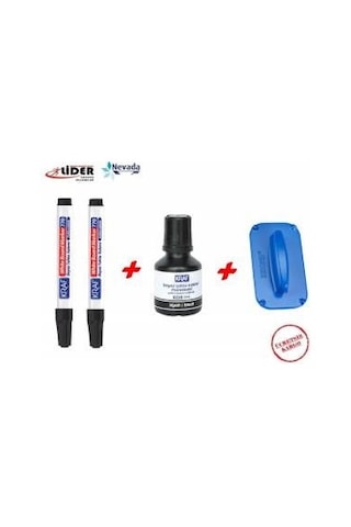 Kraf Tahta Kalemi 770 2 Adet Kalem +1 Adet 445G Mürekkep+1 Silgi Kırmızı