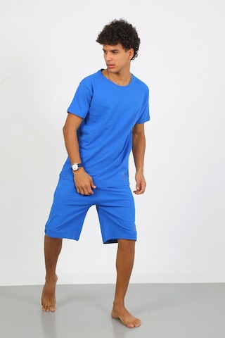 Akbeniz Erkek Pamuk Lakost Alt Üst Kaprili Pijama Takım Saks 6872 Saks