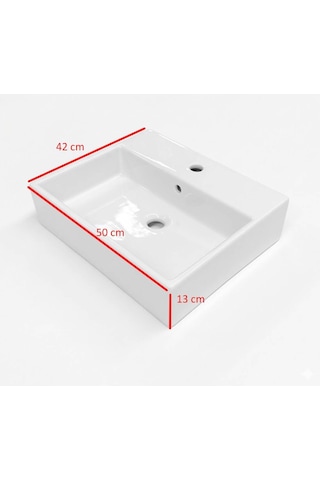 Ideal Standard - Plain Tezgah Üstü Lavabo 50x42 Cm Beyaz - Z250601-