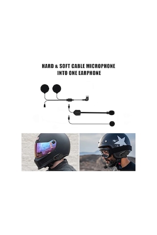 M2 M2c M3 M3s İntercom Serileri İçin Yedek Kulaklık Mikrofon Set