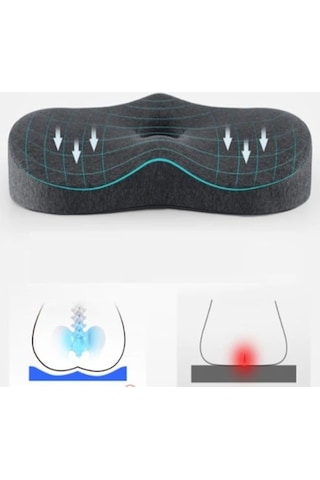 Deva Medikal Visco Posture Oturma Minderi Dik Duruş Yastığı Ortopedik Minder