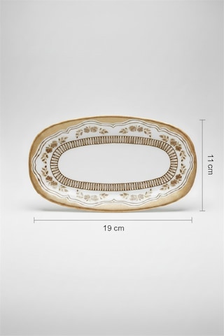 Valencia Oval Kayık Tabak 19cm Dijital Salda Rinart