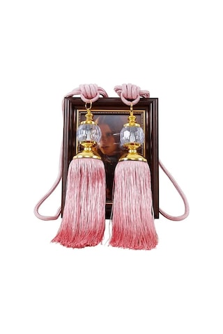 Novahub Perde Bağı Püskül Takımı - 2 Adet Plastik Ve Polyester - 66 Cm Toplam Uzunluk