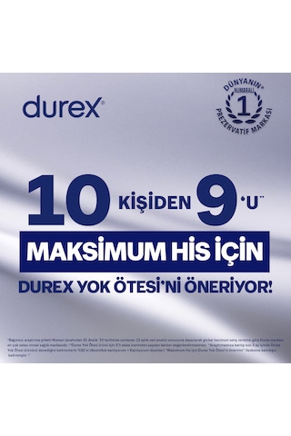 Durex Yok Ötesi Ultra Kaygan Ekstra İnce Prezervatif 20'li