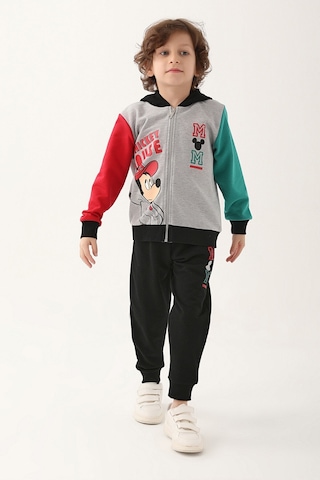Mickey Mouse D4818-3 Çocuk  Gri Melanj Eşofman Takımı