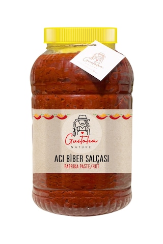 Gustolea Nature Ev Yapımı Güneşte Kurutulmuş Acı Biber Salçası 5 KG