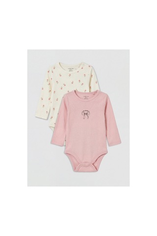 Lc Waikiki Alıta Cıty Farkıyla Lcw Baby Pembe Baskılı Kız Bebek Çıtçıtlı Body 2'li Pembe - 930971795 Pembe