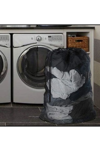 Tois Baby 1 Adet Siyah Lüx Perde Ve Çamaşır Yıkama Filesi Ipli 60x80 Cm Battal Boy