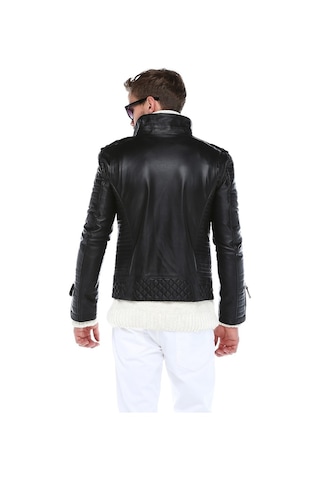 Derinss Leather Derinss Der117 Hakiki Deri Erkek Siyah Mont