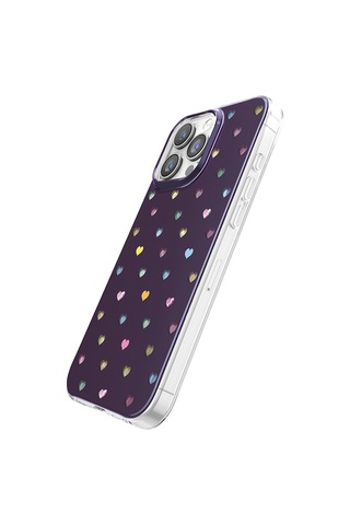 İphone 16 Pro Max Uyumlu Kılıf M-safe Şarj Özellikli Zore Paris Axen Sert Pc Kapak Mürdüm