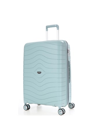 Ççs 5242 Polipropilen Körüklü Orta Boy Valiz-mavi Mavi