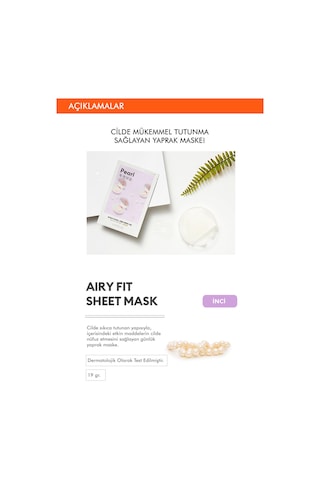 Missha İnci Özlü Aydınlatıcı ve Nemlendirici Yaprak Maske Seti