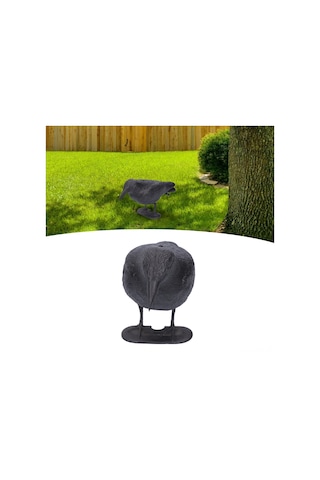 Tenfowee Plastik Karga Heykeli: Kuş Kovucu Av Yemisi, Bahçe Ve Bahçe Dekorasyonu, Dayanıklı Dış Mekan Aracı