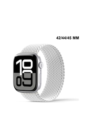 Apple Watch Uyumlu 1/2/3/4/5/6/se/7/8/9seri 42/44/45/49mm Solo Loop Kordon Kayış Silikon Sbeden Mt94
