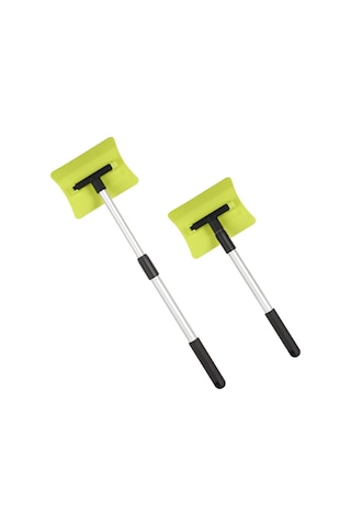 Yunboo Oto Kardan Adamı: Çift Kenarli Buz Kazıcı, 180 Döner Kafa, Genişletilebilir Çubuk, El Içi Anti Kayma, Kışlık Cam Ve Çamurluk Temizleme Aleti