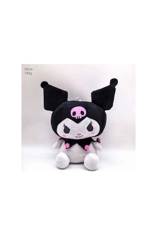 Mengtuo Kuromi Peluş Oyuncak Kısa Peluş Çizgi Film Bebeği Pembe Top Kuromi