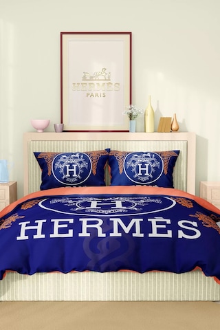 Marka Nevresim Takımı Çift Kişilik Pamuklu Saten Kumaş 6 Parça 3d Dijital Baskı Duvet Cover Set Model No:62 Renkli