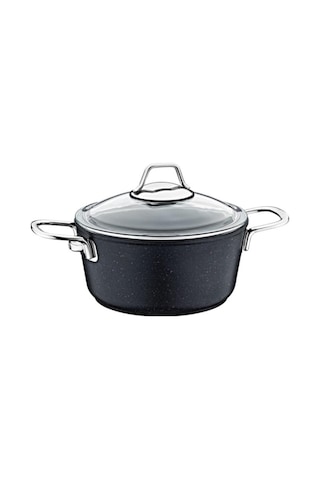 OLİKA TEK SDT2804 SİYAH İNCİ 28 CM DERİN TENCERE