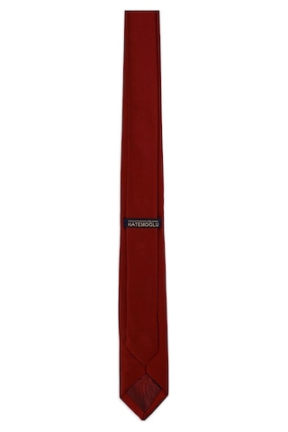Hatemoğlu Bordo Düz Klasik Micro Kravat 261810Etc003 018 Bordo