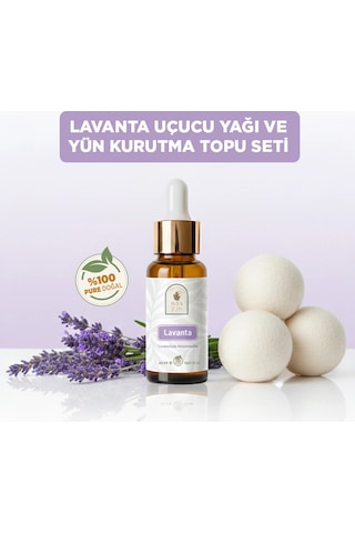 Sera Natura Lavanta Uçucu Yağı 20 ML + Yün Kurutma Topu