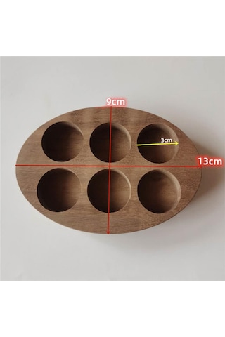 Suntek Uçucu Yağ Ekran Depolama Düzenleyici Raf Ceviz-6-yuva Ceviz 6 Yuva