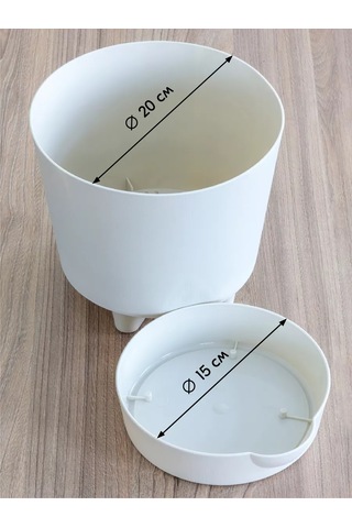 Interm Kökten Sulanmalı Saksı 3 Adet, Her Biri 3,6 L 62104714