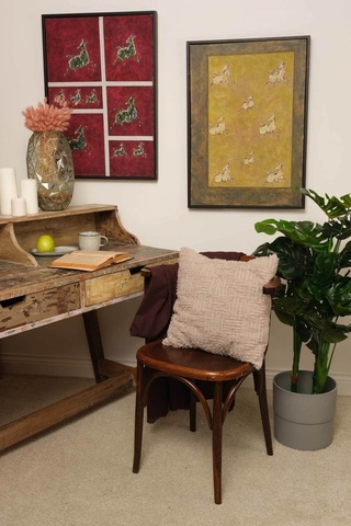 Peraluna Foam Pıllow Şifon Şerit Triko Yastık Kılıfı 45x45 Cm Bej - Bej