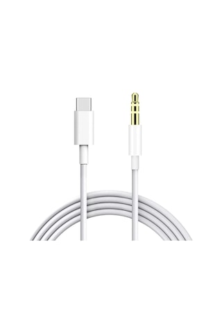 Apple Uyumlu iPhone 16 Pro Max İle Type C To 3.5 Mm Aux Kablosu 1m Ac06 Tak Çalıştır