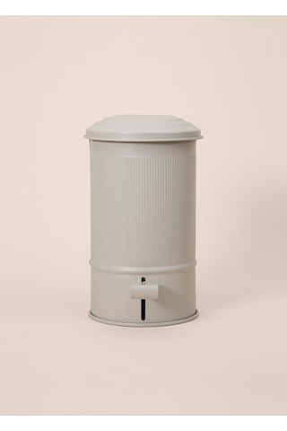 The Mia Stripe Mutfak Ve Banyo Çöp Kovası Bej 5 Lt Bej