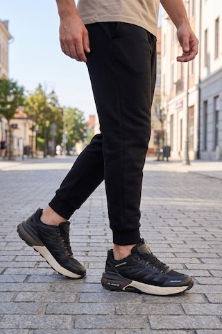 Mc Jamper Bağcıklı Kauçuk Taban Ortopedik Siyah-bej Erkek Yürüyüş Ve Spor Ayakkabı Sneaker 2427 Siyah - Bej