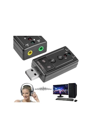 Wozlo 7.1 Virtual 3D USB Ses Kartı