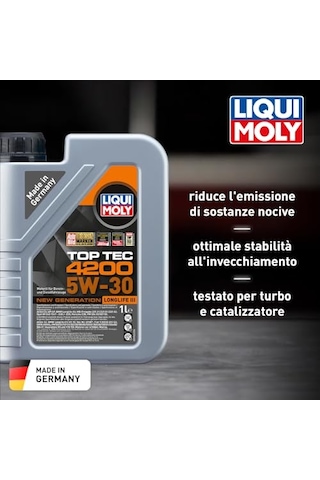 Liqui Moly Top Tec 4200 5w-30 New Generation Motor Yağı