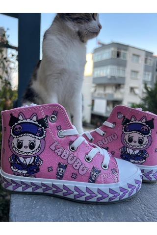 Scarpe Magiche Labubu Pembe Kız Çocuk Ayakkbısı 31-35 Numara Arası Işıksızdır Pembe