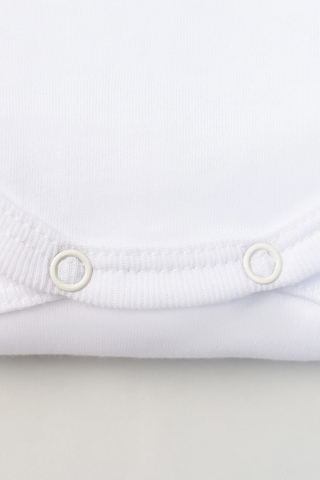 Lilabio %100 Organik Pamuk 5'li Beyaz Uzun Kollu Bebek Body Beyaz
