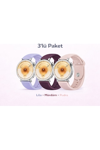 Huawei Watch Gt4 / Gt5 41mm / Gt5 Pro 42mm / Gt6 41mm Uyumlu 3'lü Yumuşak Yüksek Kalite Spor Kordon