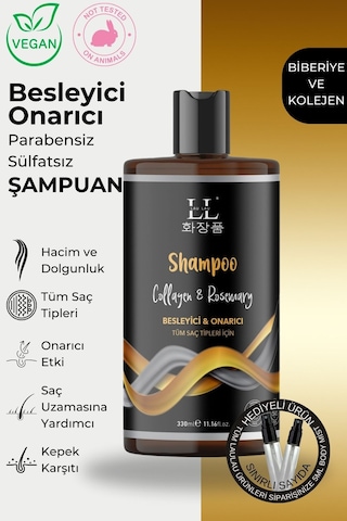 Lau Lau Collagen & Rosemary Besleyici ve Onarıcı Şampuan 330 ML