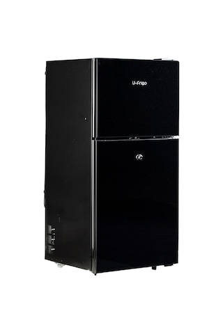 U-frigo 108 Lt 12-24v Marin/karavan Kompresörlü Buzdolabı Temperli Cam Kapak Limited Edition Siyah