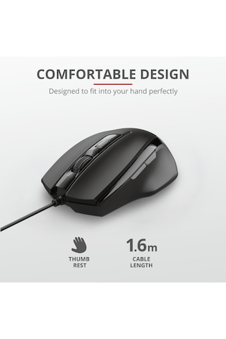 Trust 23650 Voca Comfort 2400 DPI Mouse
