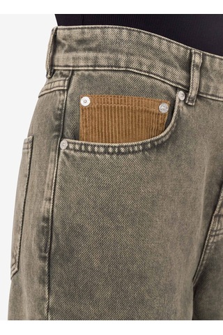 Moschino Jeans Gri Kadın Regular Fit Denim Pantolon 251k1a031532181517